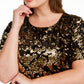 Vestido plus size feminino com lantejoulas em dois tons, amarelo, tamanho 2X, da INC International Concepts