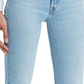 Calça jeans feminina Levi's reta azul tamanho 30x28