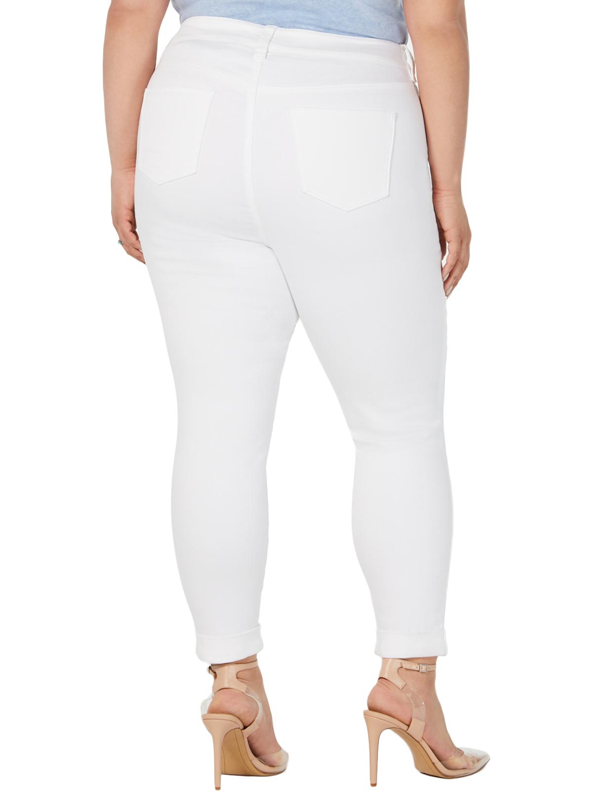 Calça Jeans Feminina Rosa Celebrity Branca Tamanho 14