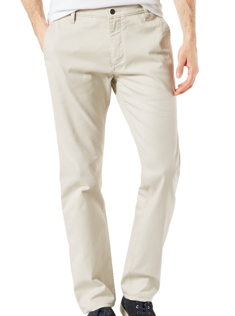 Calça Dockers Masculina Sorbtech Stretch Algodão Mescla Bege Tamanho 30X30