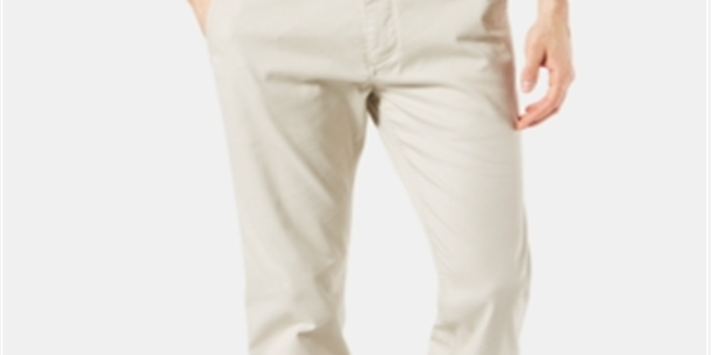 Calça Dockers Masculina Sorbtech Stretch Algodão Mescla Bege Tamanho 30X30