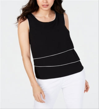 Blusa Alfani Feminina com Acabamento Tubular, Preta, Tamanho P
