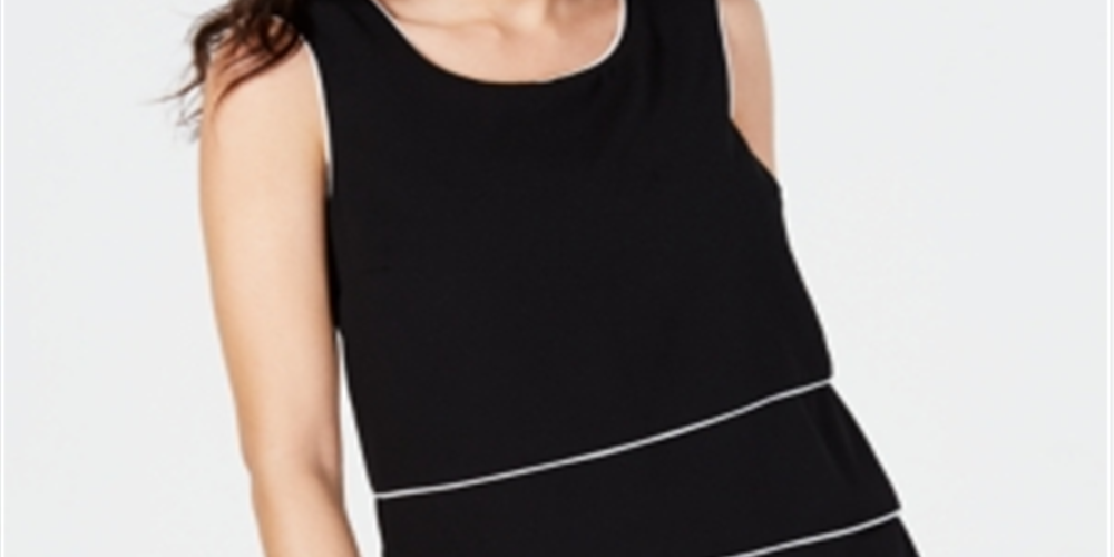 Blusa Alfani Feminina com Acabamento Tubular, Preta, Tamanho P