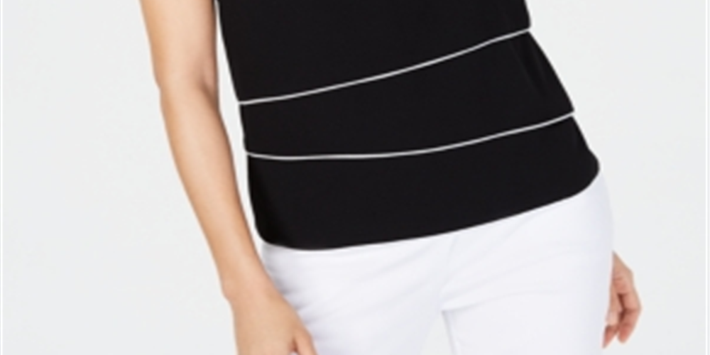 Blusa Alfani Feminina com Acabamento Tubular, Preta, Tamanho P