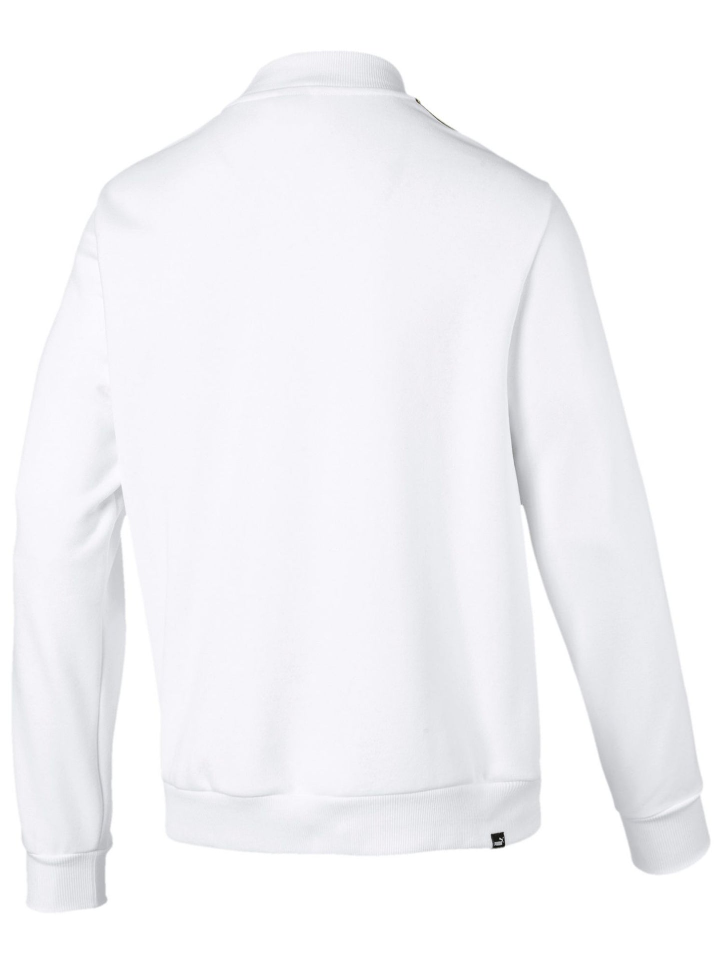Suéter Puma Masculino com Logo Gráfico, Manga Longa e Zíper, Branco, Tamanho XXG