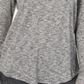 Blusa feminina de manga comprida e decote redondo Style &amp; Co, cinza, tamanho XX-G