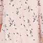 Blusa feminina floral com manga 3/4 e decote em V, tamanho pequeno e rosa, Charter Club