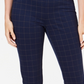 Calça feminina Charter Club Pull On Ponte Knit Azul Tamanho 10 Petite