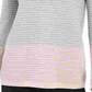 Suéter feminino Charter Club com blocos de cores, cinza, tamanho XX-G