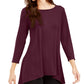 Top feminino Alfani liso com alças largas, tamanho vinho, pequeno, extragrande