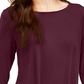 Top feminino Alfani liso com alças largas, tamanho vinho, pequeno, extragrande