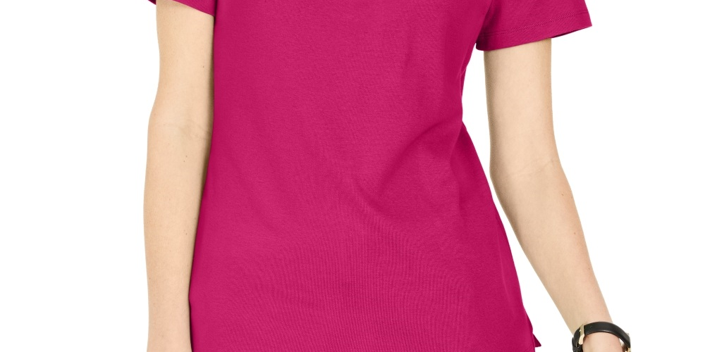 Karen Scott Top Feminino com Laço e Camadas Rosa Tamanho Médio