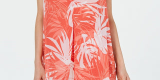 Alfani Túnica Feminina Pequena em Camadas Laranja Tamanho P