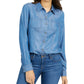 Camisa feminina Chambray Charter Club azul tamanho PS