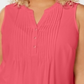 Top plissado plus size feminino Charter Club, rosa, tamanho 3X