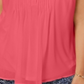 Top plissado plus size feminino Charter Club, rosa, tamanho 3X