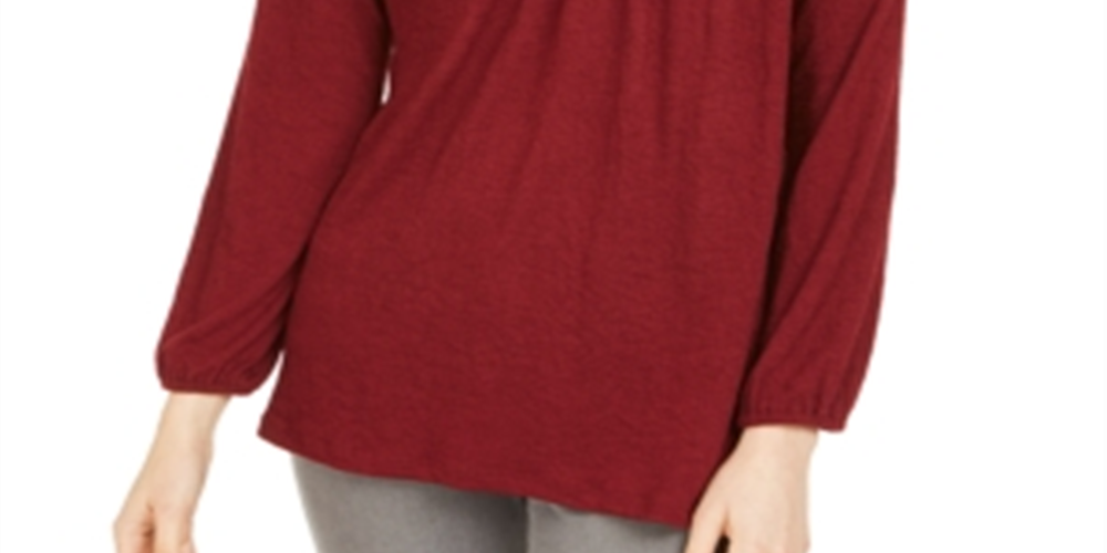 Top de renda feminino Style &amp; Co, vermelho, tamanho PP