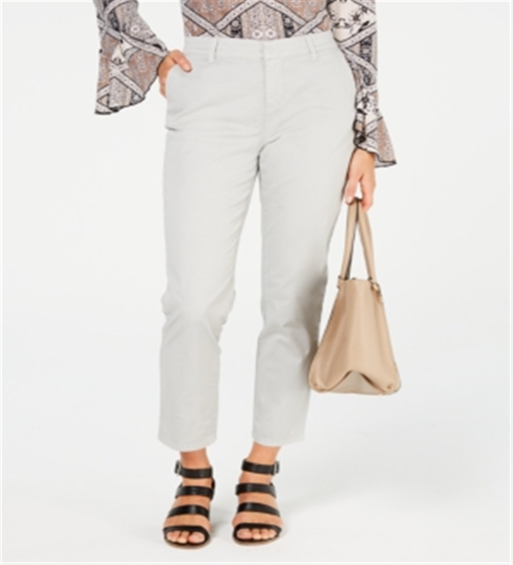 Calça Chino Feminina Style &amp; Co Cinza Tamanho 6