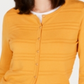 Cardigan texturizado feminino Charter Club amarelo tamanho XX-G