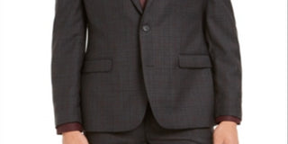 Bar III Jaqueta Masculina Slim Fit de Lã Misturada Cinza Tamanho 36