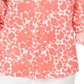 Blusa feminina estampada com mangas enroladas Charter Club, coral/branco, tamanho grande
