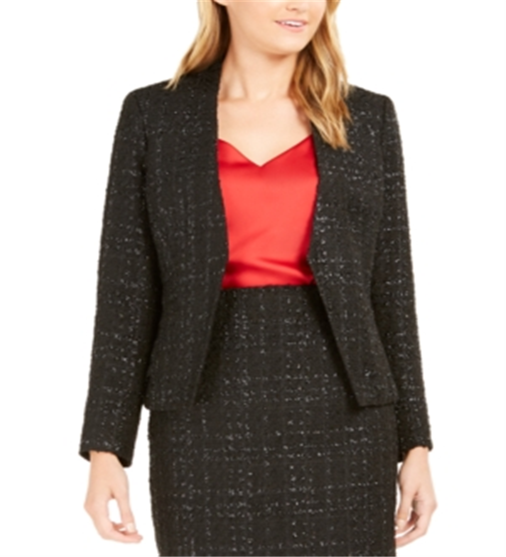 calvin-klein-womens-metallic-tweed-open-front-blazer-black-size-6