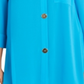 Blusa feminina Alfani semi transparente com manga 3/4 azul tamanho pequeno pequeno