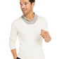 Tasso Elba Suéter Masculino Leve Manga Longa Mock Classic Fit Marrom Tamanho Grande