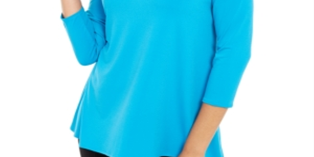 Blusa feminina Alfani com ferragens roxa, tamanho médio