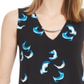 Top Alfani Feminino com Acabamento em Ferragens, Preto, Tamanho Pequeno GG
