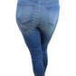 Calça jeans skinny feminina INC International Concepts, azul, tamanho 16