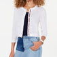 Cardigan Tommy Hilfiger Pointelle Feminino Branco Tamanho Médio