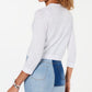 Cardigan Tommy Hilfiger Pointelle Feminino Branco Tamanho Médio