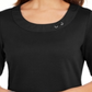 Karen Scott Top Feminino de Algodão com Argola Preto Tamanho Médio