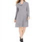 Vestido suéter feminino com gola alta estilo &amp; co, cinza, tamanho extrapequeno