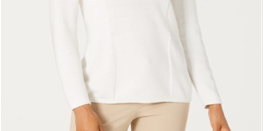 Karen Scott Suéter Feminino Patchwork com Ponto Branco Tamanho XXG