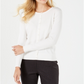 Cardigan feminino de manga comprida com botões na frente, tamanho XX-G, branco