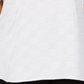Blusa texturizada feminina Alfani Plus com decote dividido, branca, tamanho 2X
