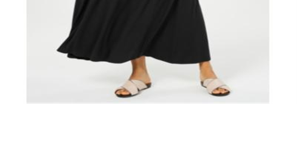 Saia longa de malha feminina Style &amp; Co, preta, tamanho pequeno M