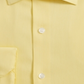 Camisa social masculina Alfani Regular Fit Officewear com botões, amarela, tamanho 15,5x34-35/M