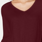 Top de chiffon feminino Style &amp; Co roxo tamanho pequeno G