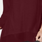 Top de chiffon feminino Style &amp; Co roxo tamanho pequeno G