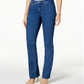 Calça jeans feminina Charter Club Lexington reta azul tamanho 18x4,5
