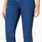 Calça jeans feminina Charter Club Lexington reta azul tamanho 18x4,5