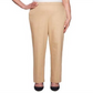 Calça feminina Alfred Dunner de cetim Street Smart marrom tamanho 12P
