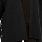 Cardigan grande feminino com botões laterais da Style &amp; Co, preto, tamanho médio