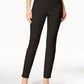 Calça feminina Charter Club Petite Slim-Leg preta tamanho 24x4,5