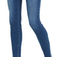 Calças jegging jeans femininas da INC International Concepts, azul, tamanho 8