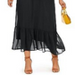 Vestido longo feminino plus size popover da coleção NY, preto, tamanho 3X