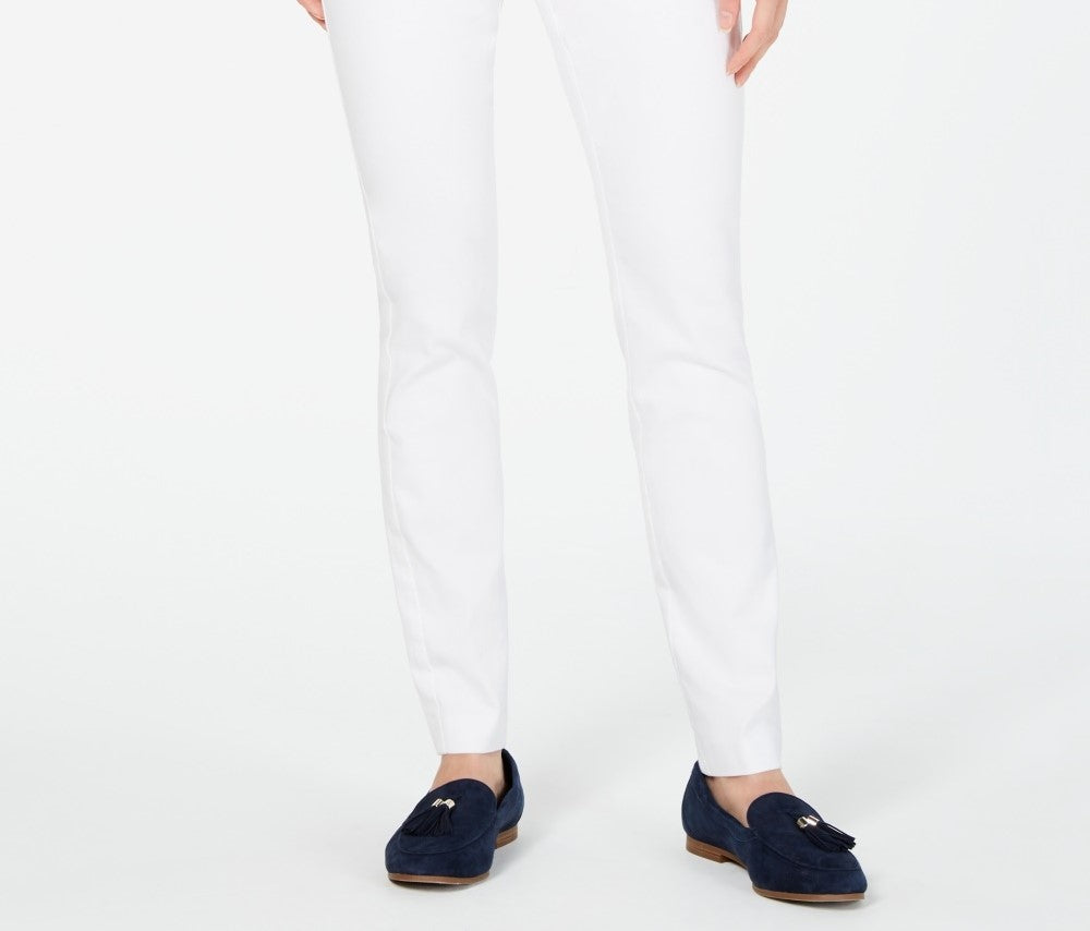 Calça Chelsea Stretch Twill Feminina Charter Club Branca Tamanho 4